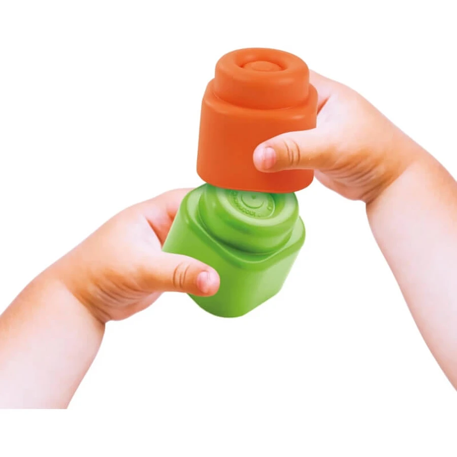 Clementoni Soft Clemmy Touch &amp; Play – set de 10 cuburi moi, 6-36 luni