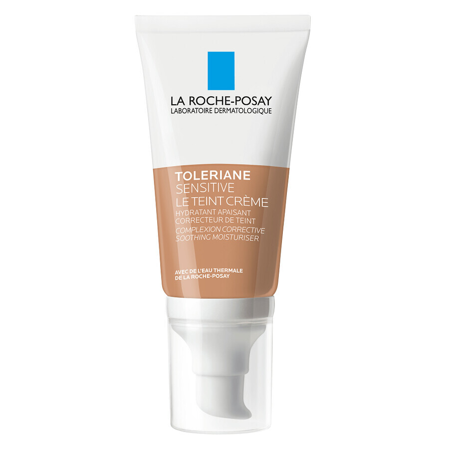  La Roche-Posay Toleriane Sensitive Cremă hidratantă uniformizatoare , Nuanta Medium, 50 ml