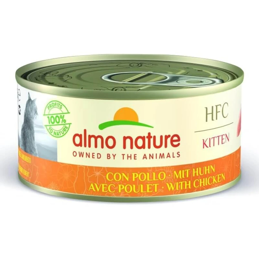 Almo Nature HFC Kitten with Chicken - Complete Wet Cat Food, 150 g