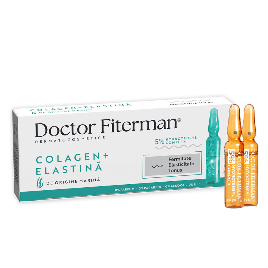 Colágeno+Elastina, 10 viales x 2 ml, Fiterman