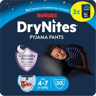 Pañales para bebés Huggies  Drynites para niños  17–30 kg, paquete de 10 pañales