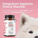 Bau cosmesi supporto vista &amp; macchie 90 compresse - mangime complementare cani