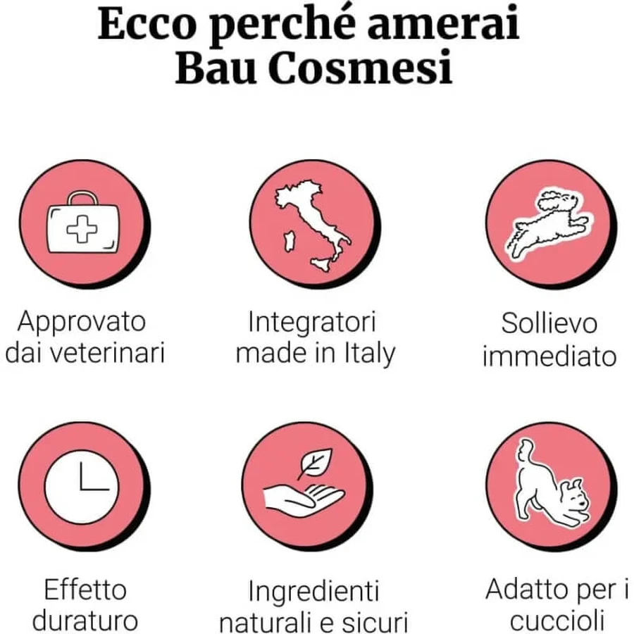 Bau cosmesi supporto vista &amp; macchie 90 compresse - mangime complementare cani