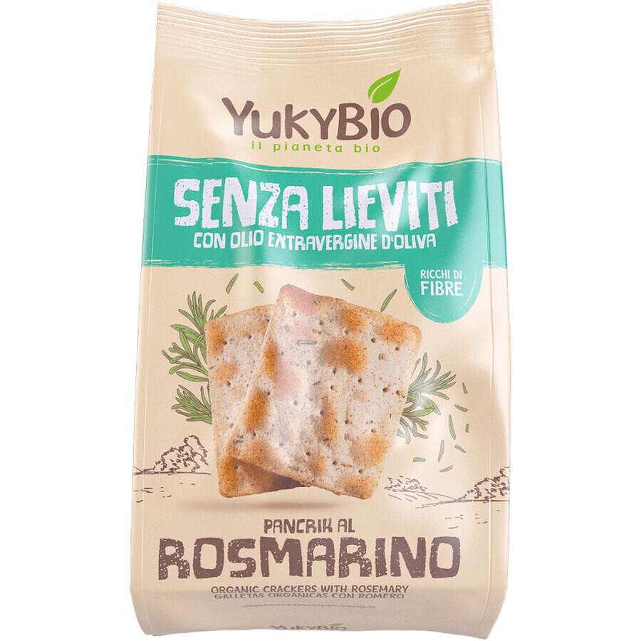 Eco Crackers al Rosmarino, 200g, Yukybio