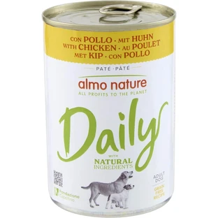 Almo Nature Daily Menu Huhn – Alleinfuttermittel in Nassform für erwachsene Hunde, 400 g