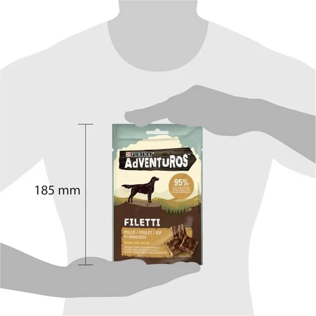 Adventuros Hähnchenstreifen – Hundesnacks, 70 g