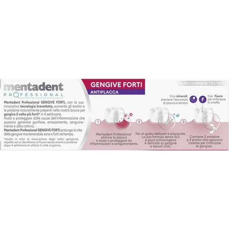 Mentadent Professional gengive forti - dentifricio antiplacca e antitartaro 75 ml