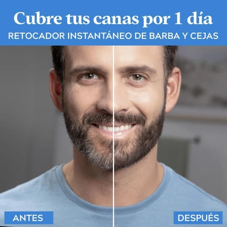 Just for men Retuș instantaneu al firelor albe pentru barbă și sprâncene – castaniu mediu