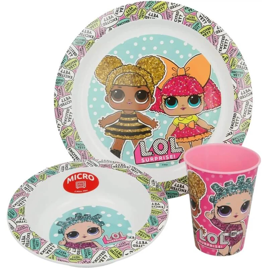 Set de mâncare Lol Surprise – 3 piese