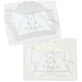 Andy &amp; Helen Set complet pentru pătuț – 2 cearșafuri + 1 față de pernă cu broderie cu ursuleț – gri
