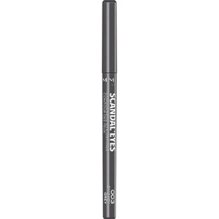 Rimmel Scandaleyes Exaggerate – wodoodporna kredka do oczu z wysuwanym wkładem nr 003 Smokey Grey