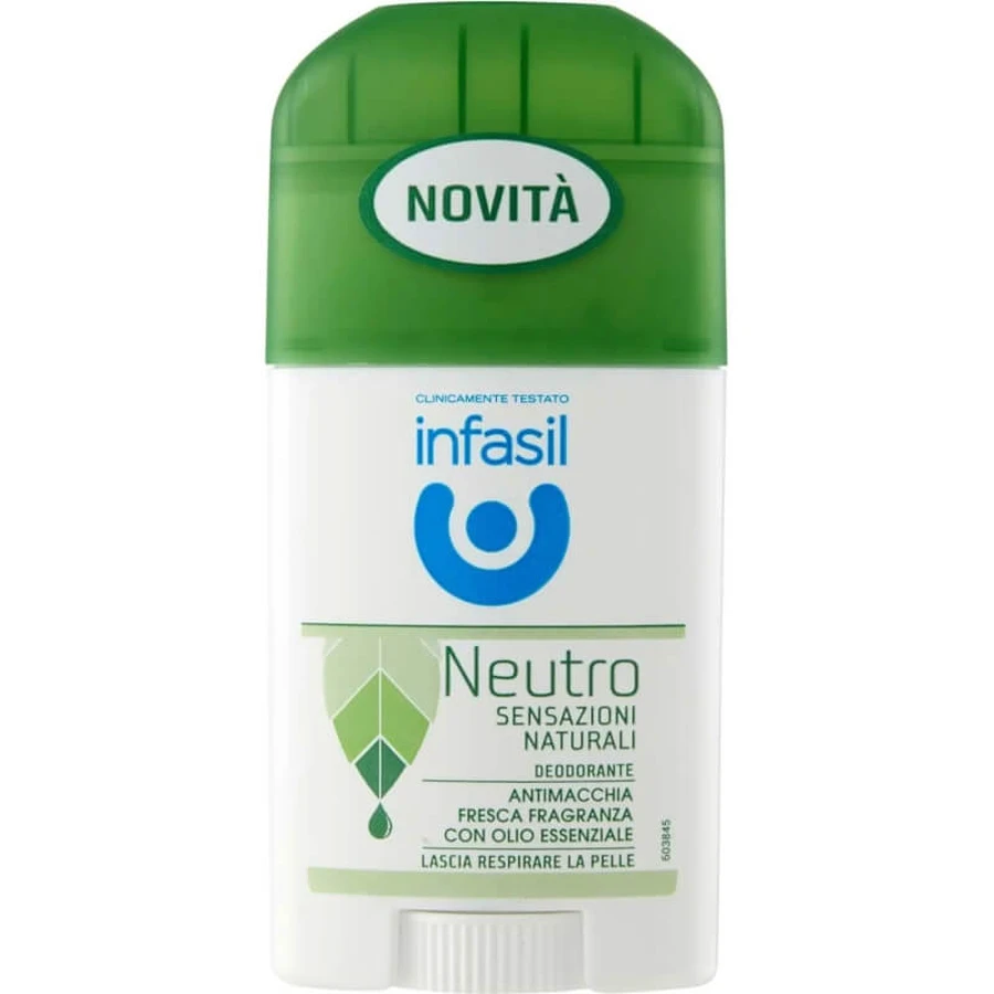Infasil Neutro senzații naturale – deodorant stick anti-pete 40 ml