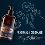 Gillette king c. gillette - detergente per barba e viso 350 ml