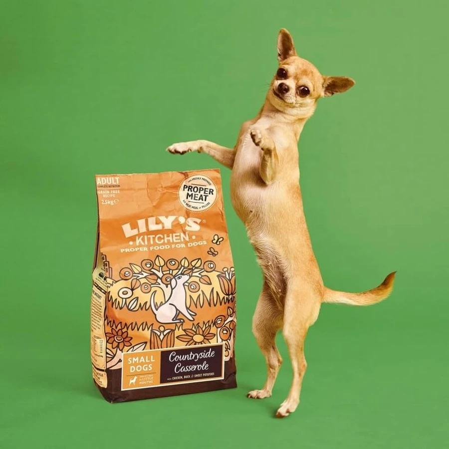 Lily's Kitchen – potrawa wiejska dla psów małych ras z kurczakiem, kaczką i słodkimi ziemniakami – sucha karma dla psów, 2,5 kg: ceny i cechy