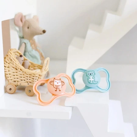 Mam Air 2-6 mois - Lot de 2 tétines en silicone - Rose