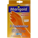 Marigold strapazierfähige Latexhandschuhe mit Baumwollfutter für den Haushalt, Größe L
