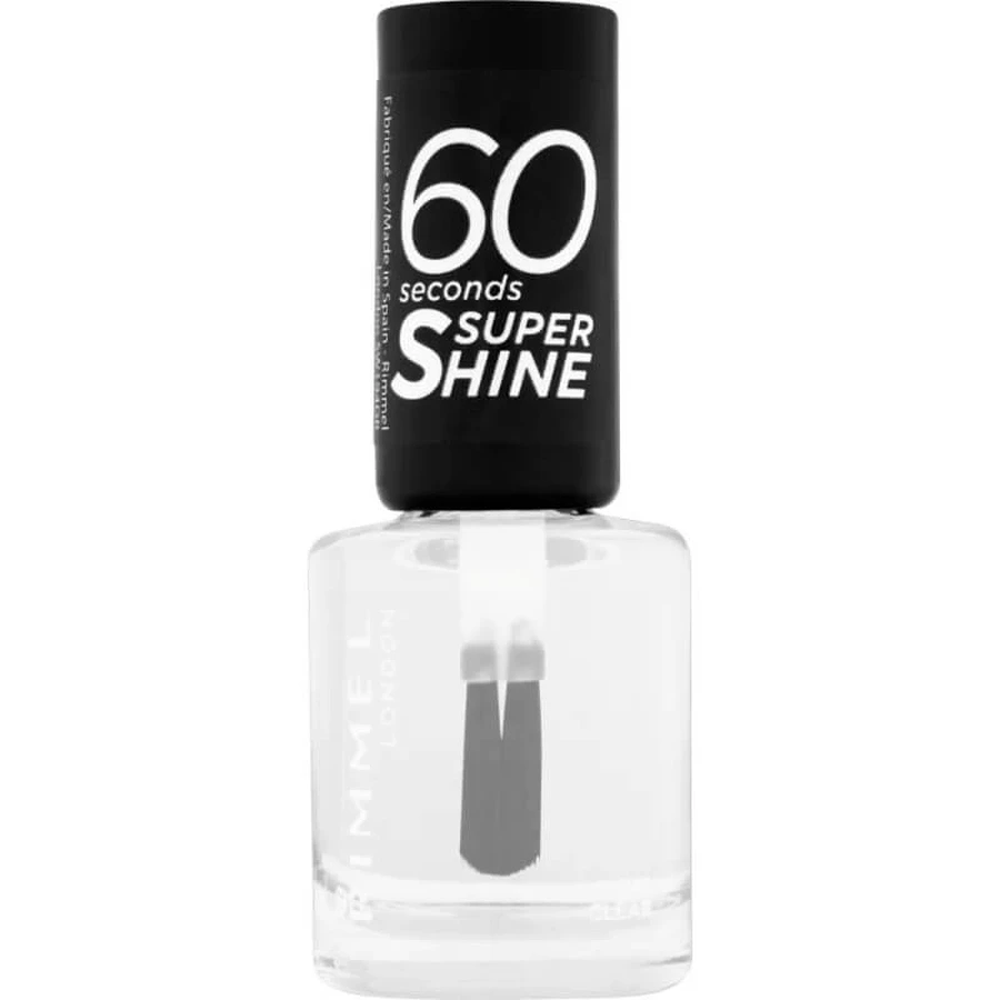 Rimmel 60 Seconds Super Shine - Vernis à ongles à séchage rapide n° 740 Transparent