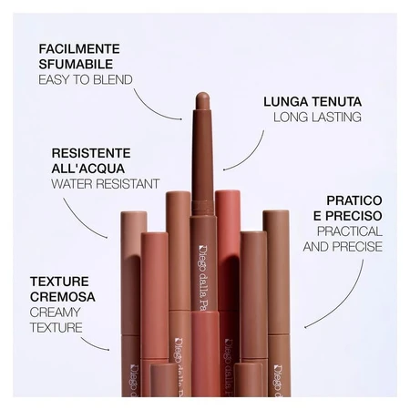 Diego dalla Palma Slim Stick – Multifunctionele stick voor gezicht, ogen en lippen, nr. 88 Rosewood