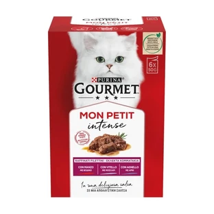 Purina Gourmet Mon Petit Mieszanka mięs – kompletna karma dla kotów, 6 x 50 g