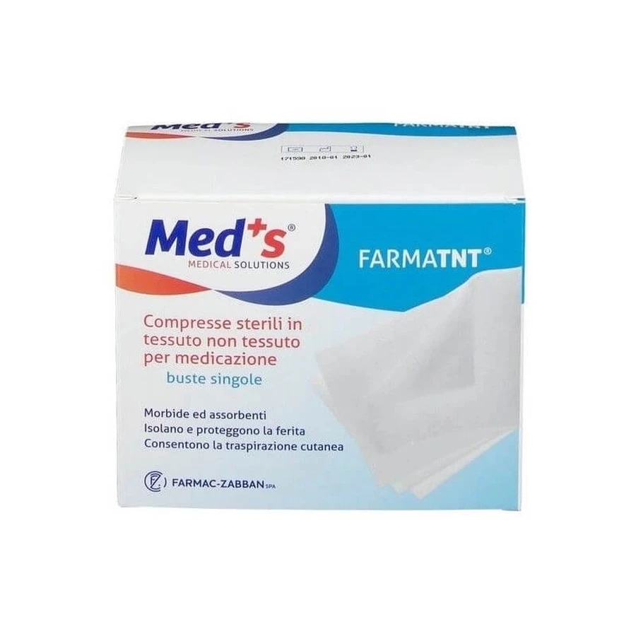 Med's Farmatnt – 16 sterylnych kompresów z włókniny, 10 x 10 cm: ceny i cechy