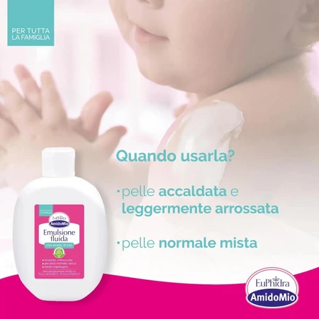 Euphidra Amidomio – emulsie fluidă cu amidon de orez, 200 ml