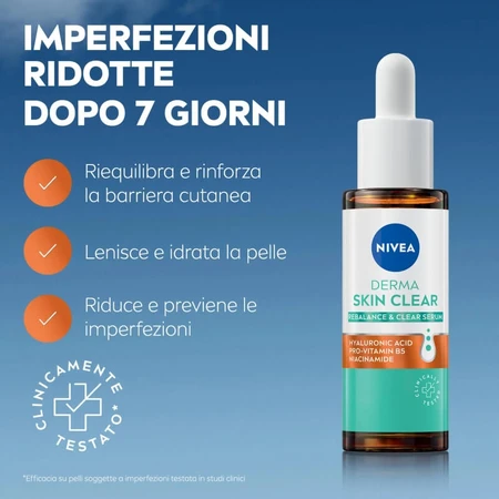 Nivea Derma Skin Clear - Sérum perfecteur et équilibrant, 30 ml