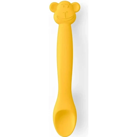 Suavinex Monkey - Silicone Spoon - Yellow