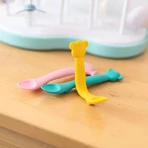 Suavinex Monkey - Silicone Spoon - Yellow