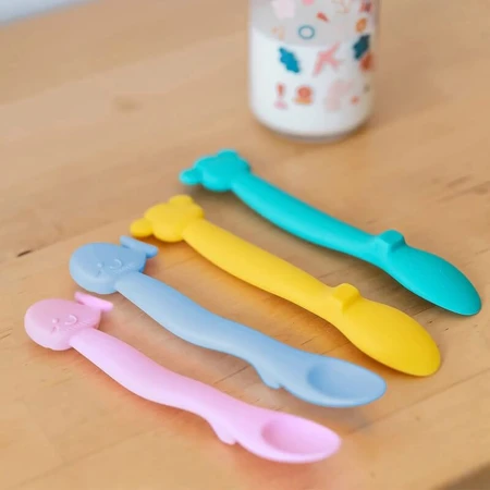 Suavinex Monkey - Silicone Spoon - Yellow