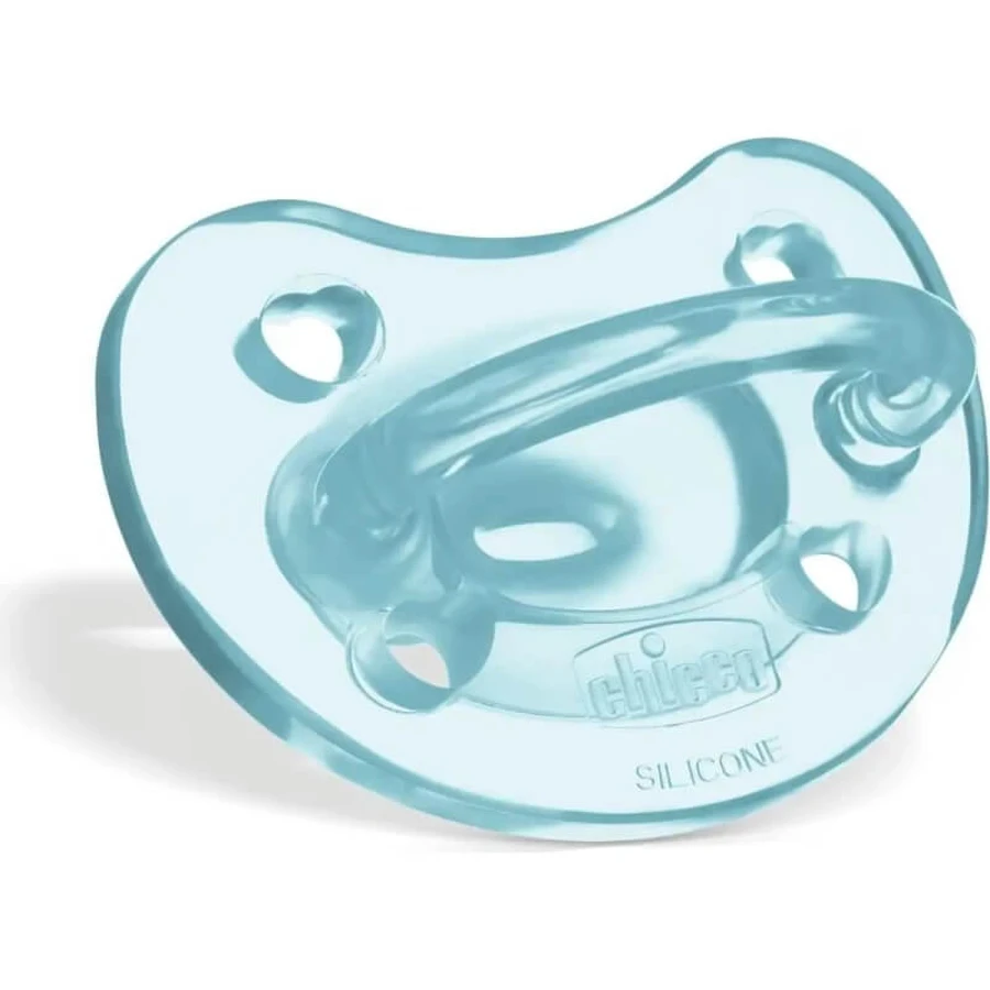 Chicco Physio Soft Silikon-Beißring, 6–16 Monate, Hellblau