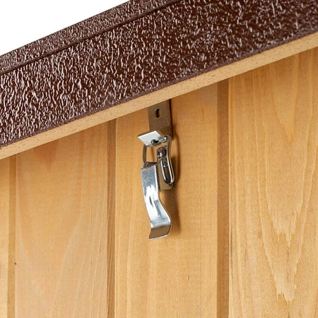 Ferplast Baita 100 - Hondenhok voor buiten, gemaakt van duurzaam hout, met een waterdicht dak en geïsoleerde pootjes, 101 x 56,5 x 64 cm