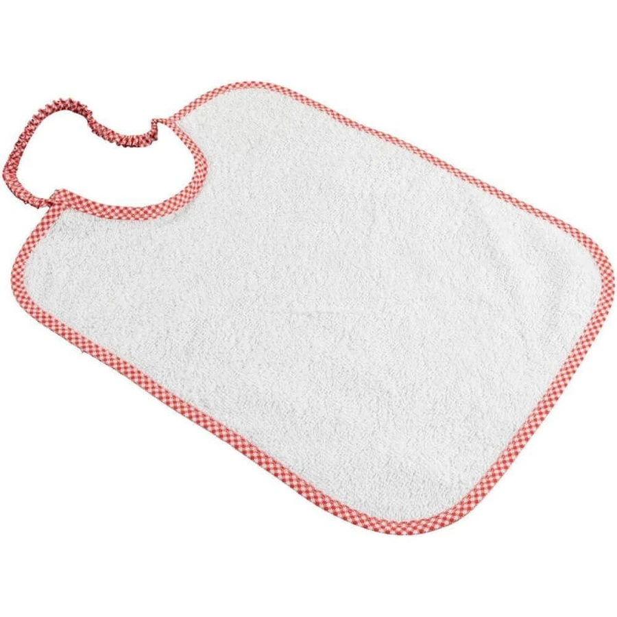 Poupy 3 bavoirs en coton unis, doux et absorbants, grande taille