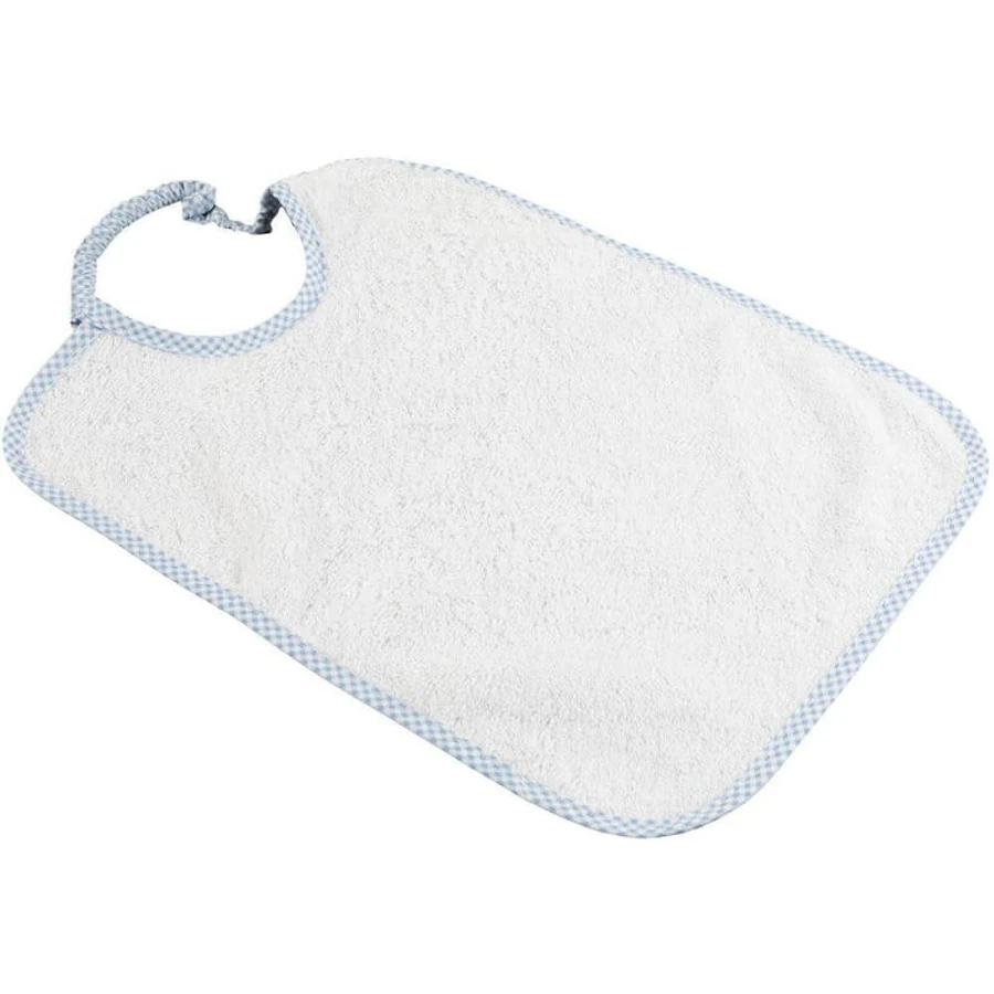 Poupy 3 bavoirs en coton unis, doux et absorbants, grande taille