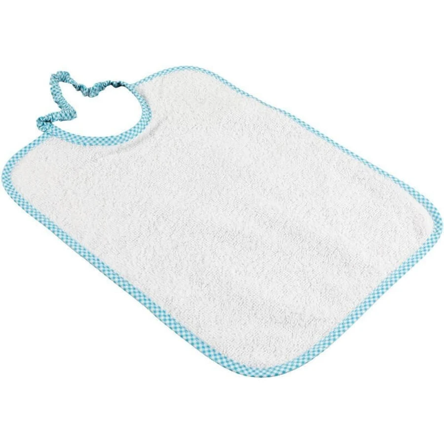 Poupy 3 bavoirs en coton unis, doux et absorbants, grande taille