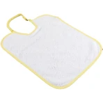 Poupy 3 bavoirs en coton unis, doux et absorbants, grande taille
