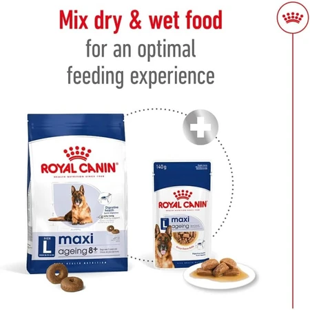 Royal Canin Maxi Ageing 8 Plus – hrană completă pentru câini adulți de talie mare, cu vârsta de peste 8 ani, 15 kg