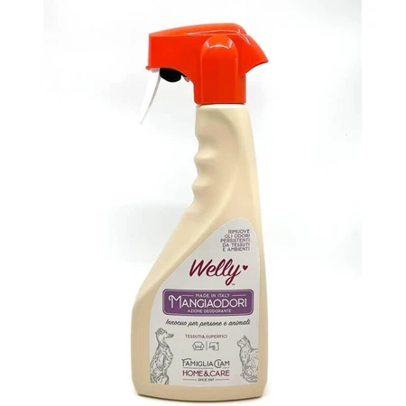 Welly Mangiaodori - spray pentru eliminarea mirosurilor din încăperile în care trăiesc animale de companie, 500 ml