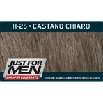 Shampoing rehausseur de couleur Just for Men - Redonne de la couleur à vos cheveux, H25 Brun clair, 30 ml
