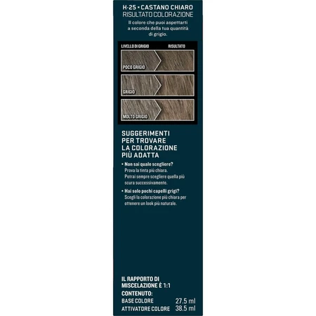 Shampoing rehausseur de couleur Just for Men - Redonne de la couleur à vos cheveux, H25 Brun clair, 30 ml