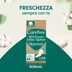 Carefree 100 % bio - 30 protège-slips en coton