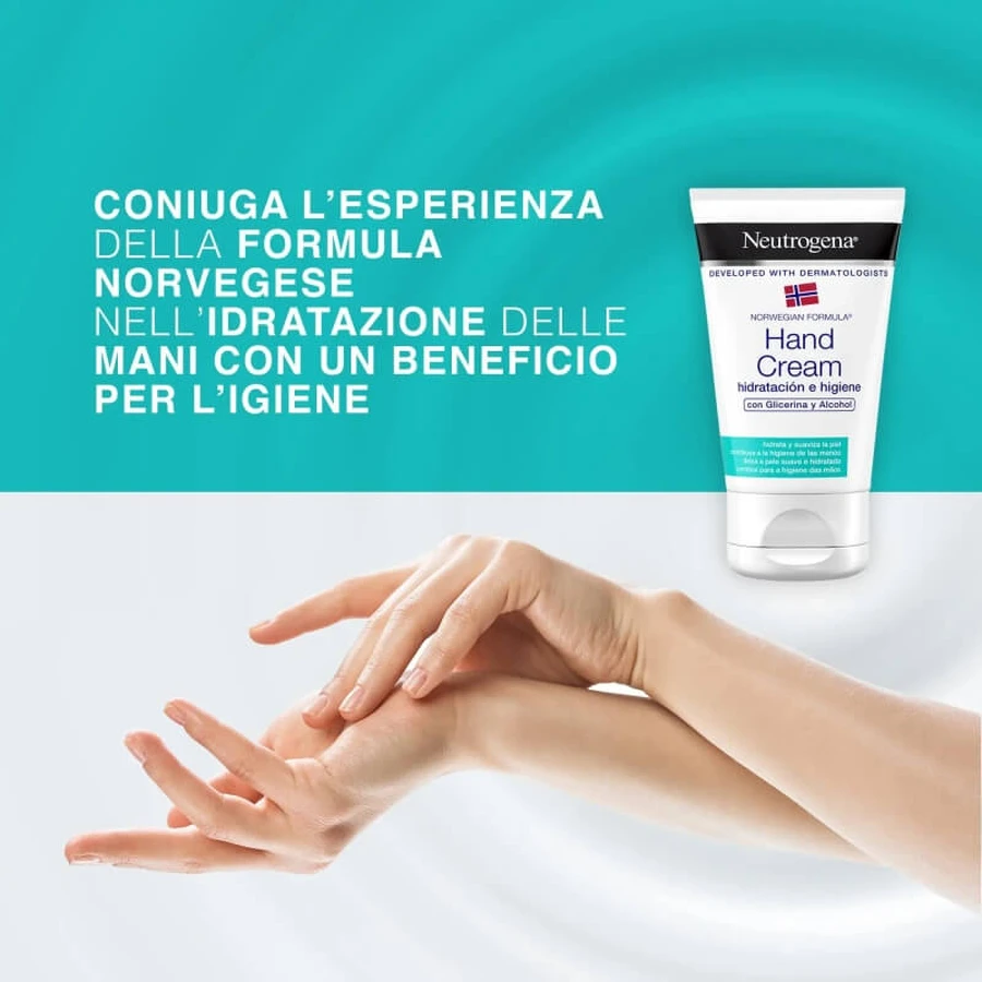 Crema de manos hidratante y desinfectante de Neutrogena, 50 ml