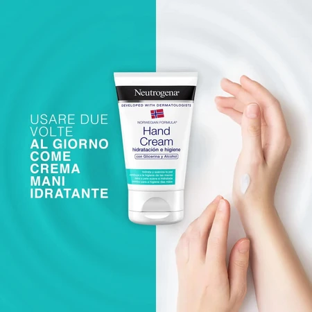 Crema de manos hidratante y desinfectante de Neutrogena, 50 ml