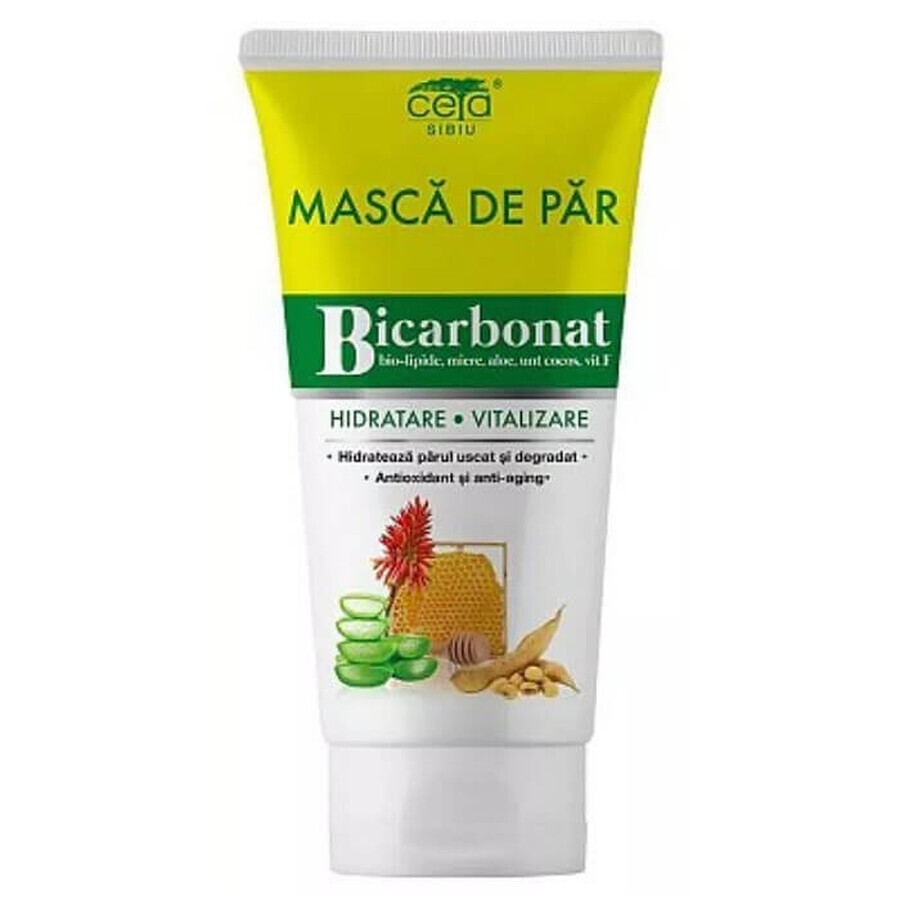 Mascarilla capilar con bicarbonato para hidratar y vitalizar, 150 ml, Ceta Sibiu