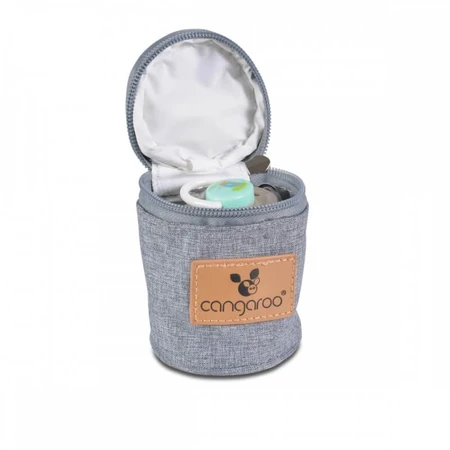 Cangaroo Celio Insulated Pacifier Pouch - Gray