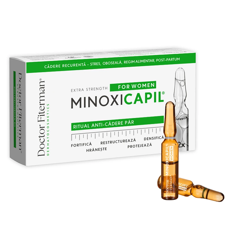 Minoxicapil Women, 12 ampoules x 10 ml, Fiterman: ceny i cechy