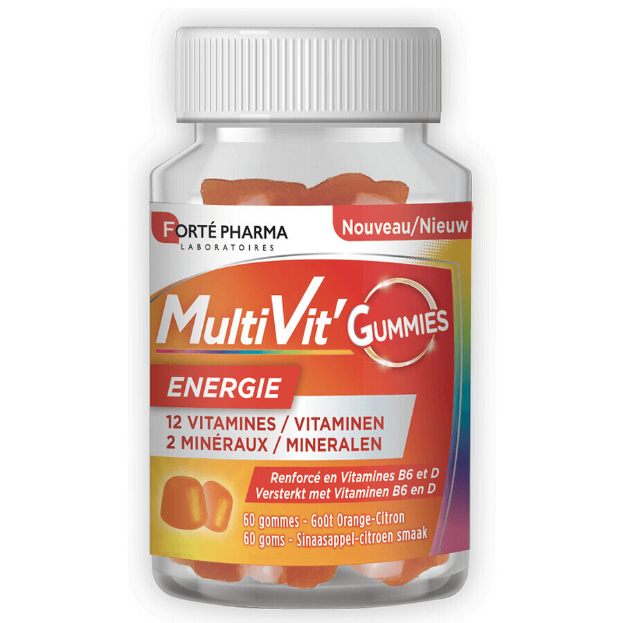 Multivit Energy, 60 jaleas, Forte Pharma