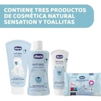 Chicco natural sensation baby cosmetic set - kit cosmesi per neonati - azzurro