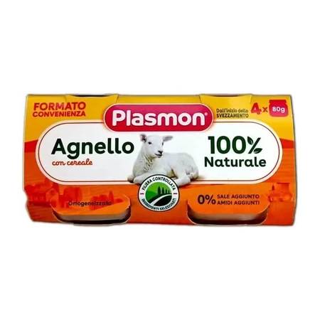 Plasmon Homogenized Lamb 4x80 g