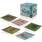 Ortigia Natural Fragrance Set - 5 Glass Saucers in a Turquoise Box