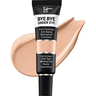 It Cosmetics Bye Bye Under Eye – korektor o pełnym kryciu, wodoodporny – korektor przeciwstarzeniowy – 24.0 Medium Beige (c)